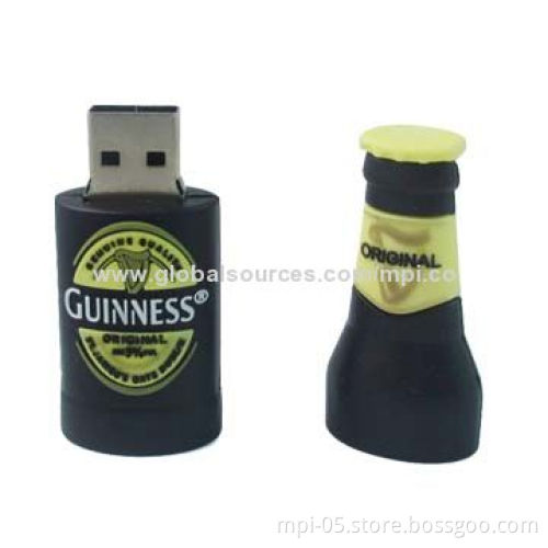 Popular promotion gift bottle USB flash drive
